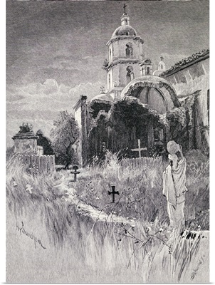Graveyard And Mission San Luis Rey De Francia California, 1883
