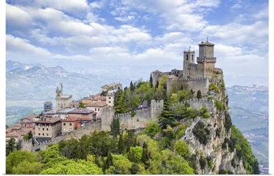 Guaita Tower On The Peak Of Mount Titan, Republic Of San Marino, North-Central Italy