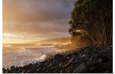 Hamakua Coastline At Sunrise, Lapahoehoe Nui Valley, Hawaii