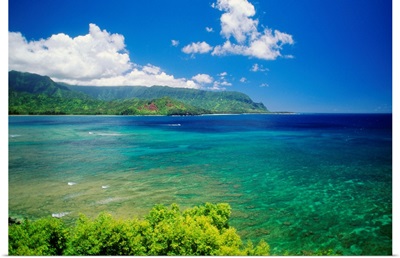 Hawaii, Kauai, Hanalei Bay And Bali Hai, Warm Afternoon