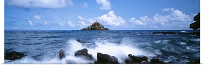 Hawaii, Maui, Hana, View Of Alau Islet From Hana Shore