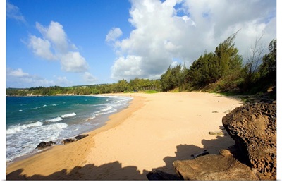 Hawaii, Maui, Kapalua, Fleming Beach, Empty White Sand Beach