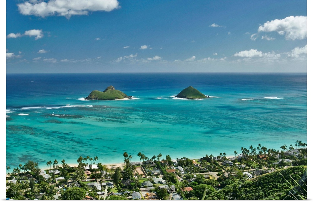 Hawaii, Oahu, Lanikai, Afternoon View Of The Mokulua Islands