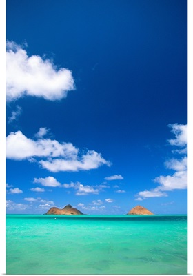 Hawaii, Oahu, Turquoise Ocean To Horizon