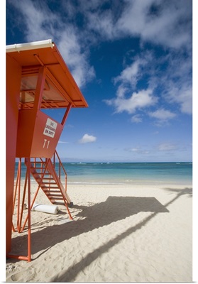 Hawaii, Oahu, Waikiki Beach, Lifeguard Tower