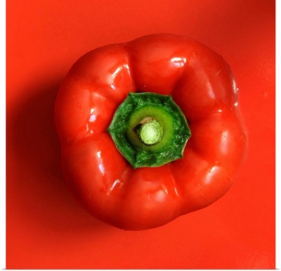 High Angle View Of Red Pepper