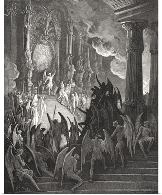Illustration For Paradise Lost By John Milton, Book II, Lines 1 And 2