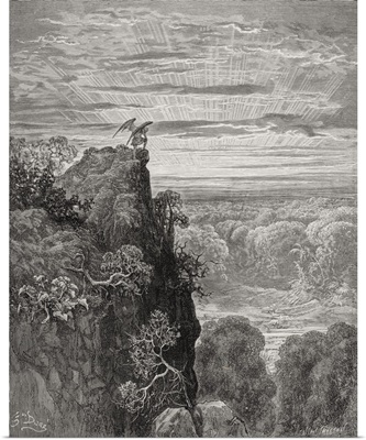 Illustration For Paradise Lost By John Milton, Book IV, Lines 172 And 173
