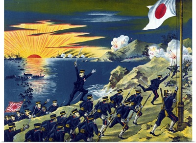 Japanese Second Army Landing On The Liaodong Peninsula, Russo-Japanese War, 1904