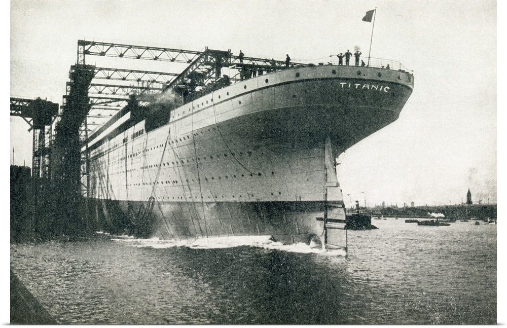 Launching Of The Rms Titanic Of The White Star Line At The Harland And Wolff Shipyards, Belfast On 31 May, 1911.