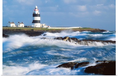 Lighthouse On A Stormy Coast, Hook Head, County Wexford, Ireland