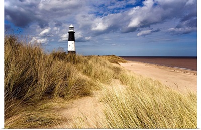 Lighthouse On Beach, Humberside, England
