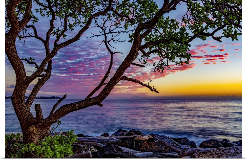 Lydgate Beach at sunrise; Kapaa, Kauai, Hawaii, United States of America