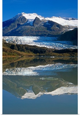 Mendenhall Glacier Reflects in its own Lake near Juneau ,AK