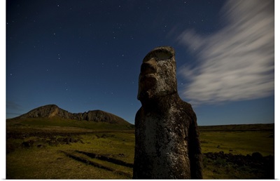 Moai On Easter Island At Tongariki Site, Isla De Pascua, Chile