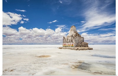 Monument To The Dakar Rally At Salar De Uyuni, Potosi Department, Bolivia