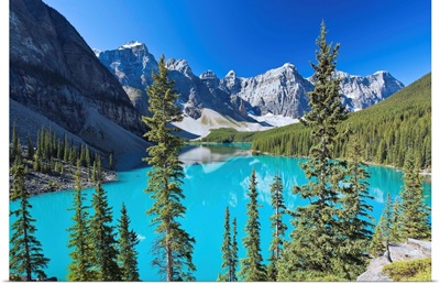 Moraine Lake And Valley Of The Ten Peaks, Banff National Park, Alberta, Canada