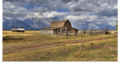 Mormon Row Historic District, Grand Teton National Park, Teton Range, Wyoming