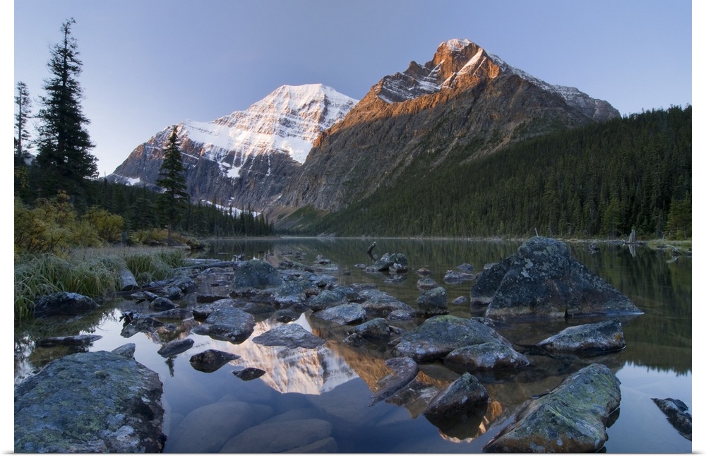 Mount Edith Cavell, Cavell Lake, Jasper National Park, Alberta, Canada
