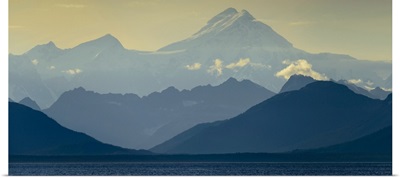 Mountain Peak At Sunrise In  Glacier Bay National Park And Preserve, Alaska