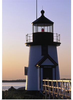 Nantucket Brant Point Lighthouse At Sunrise, Nantucket, Massachusetts