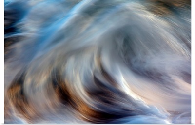 Ocean wave blurred by motion; Hawaii