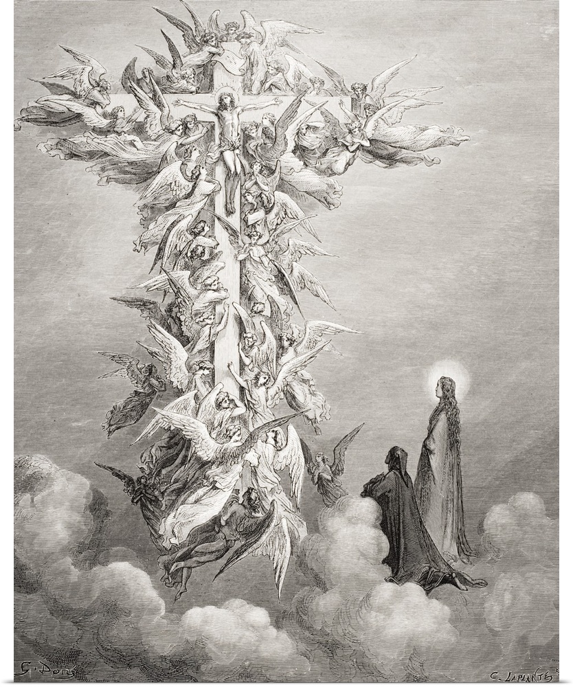 Illustration For Paradiso By Dante Alighieri, Canto XIV, Lines 96 And 97, By Gustave Dore, 1832-1883, French Artist And Il...