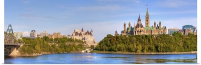 Parliament Buildings And The Fairmont Chateau Laurier, Ottawa Ontario Canada