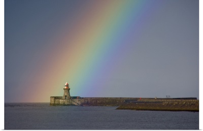 Rainbow Over Lighthouse, Tyne and Wear, England