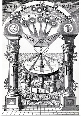 Reproduction Of A Freemason-Rosicrucian Compass 1779