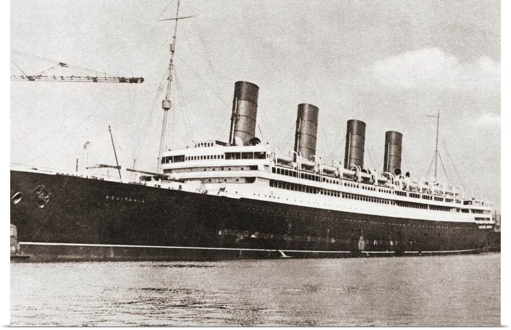 RMS Aquitania, Cunard Line Ocean Liner In 1913