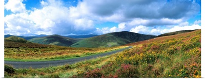 Road Through A Mountain Range, County Wicklow, Republic Of Ireland