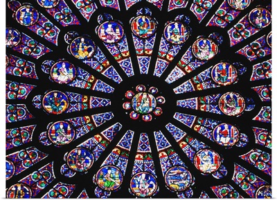 Rose Window In The Notre Dame Cathedral