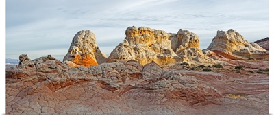 Rugged Rock Formations In The Early Morning, White Pocket, Utah