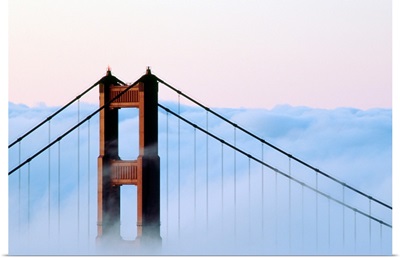San Francisco, Golden Gate Bridge, Morning Fog, California, USA