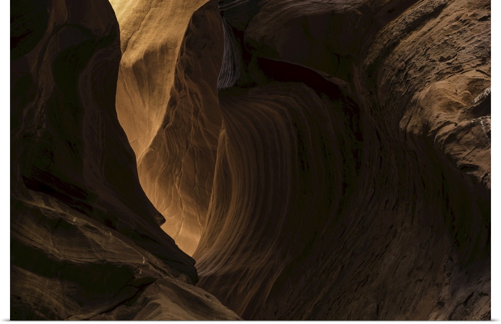 Slot canyon known as canyon x, near page, Arizona, united states of America.