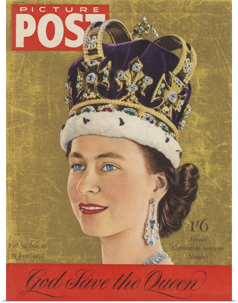 Special Coronation Souvenir, June 1953.  Picture Post magazine's tribute to Queen Elizabeth II (1926 - )  after her corona...