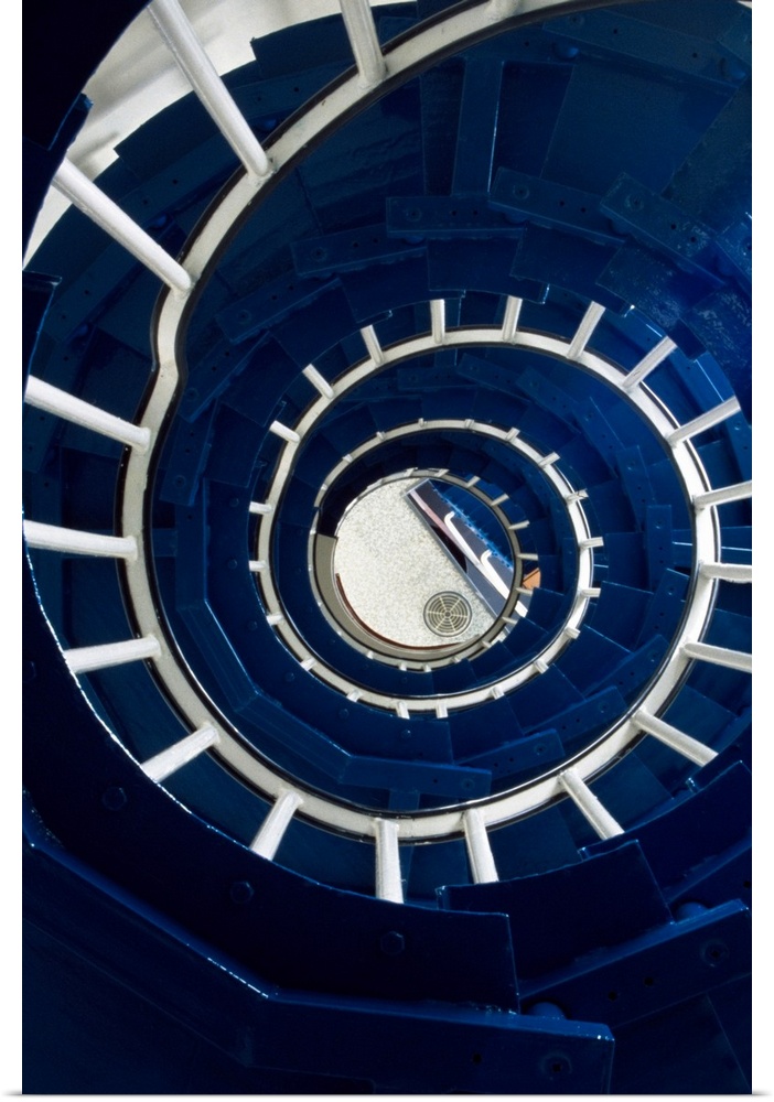 Spiral Staircase In Ferris Point Lighthouse, Larne, County Antrim, Ireland