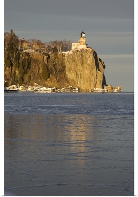 Split Rock Lighthouse On Lake Superior In Winter; Minnesota