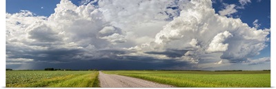 Storm clouds over the prairies, Winnipeg, Manitoba, Canada