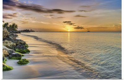 Sunset over Dickenson Bay, St. John's, Antigua, West Indies