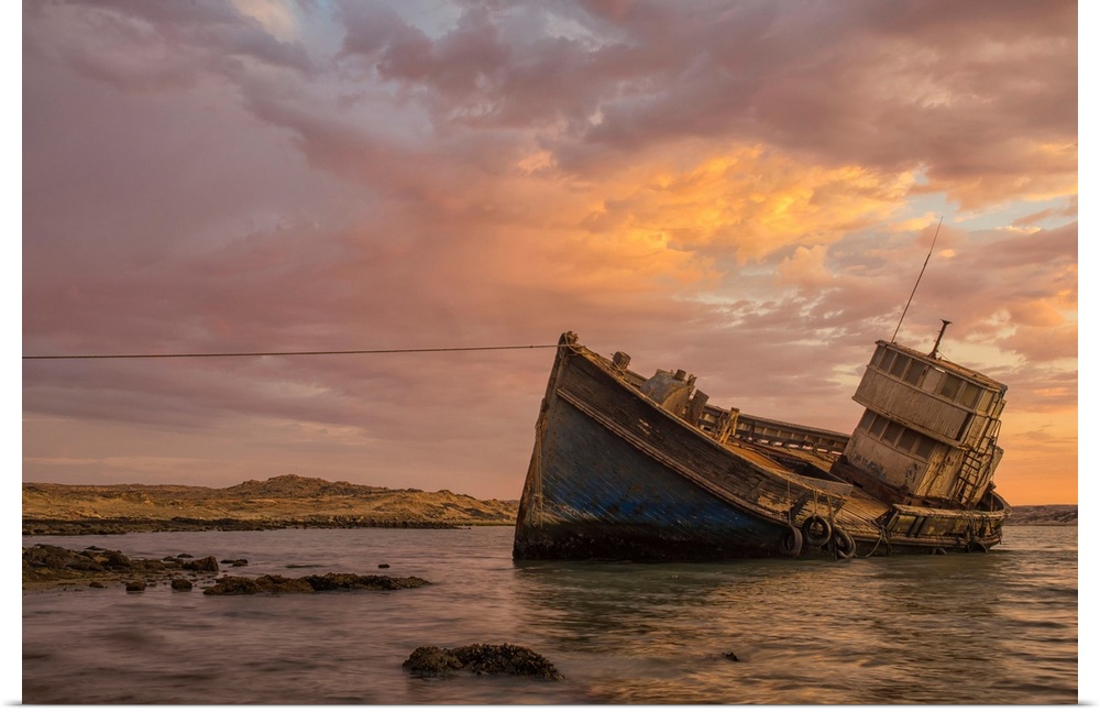 The "Elena" Shipwreck Outside Of Luderitz, Namibia