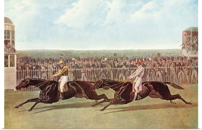 The Flying Dutchman And Voltigeur Running The Great Match At York Racecourse