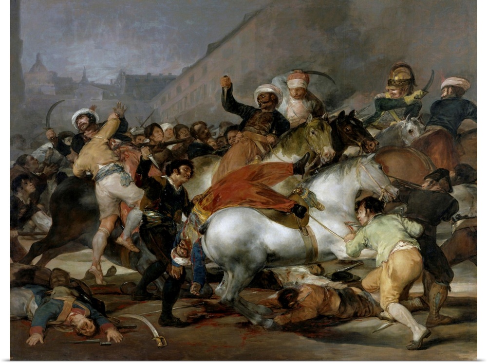 The Second of May 1808 or The Charge of the Mamelukes 1814 oil on canvas. by Francisco Goya (1746 - 1828). The Dos de Mayo...