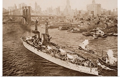 The United States Battleship Texas, Setting Out From New York Harbour