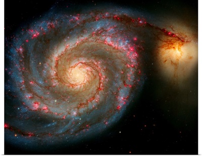 The Whirlpool Galaxy (M51) And Companion Galaxy