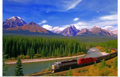 Train In Banff National Park