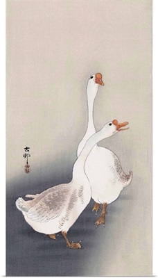 Two Geese By Japanese Artist Ohara Koson