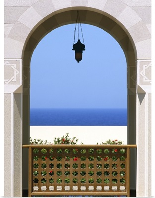 View Through Archway To Beach And Sea