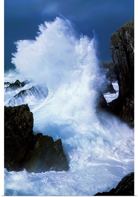 Waves Crashing On Rocks, Ireland